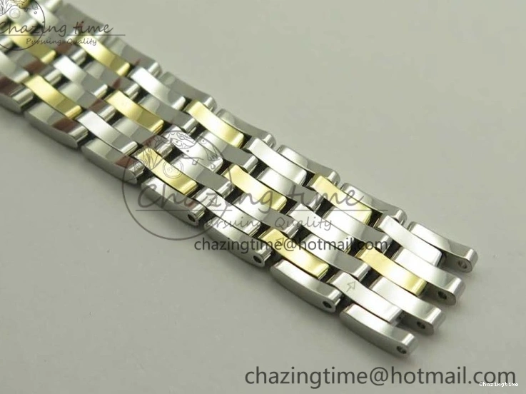 0106 Attractive De Ville Prestige Ladies 32.7mm SS MKF 1:1 Best Edition White Dial Roman Markers on SS YG Bracelet MIYOTA 7965